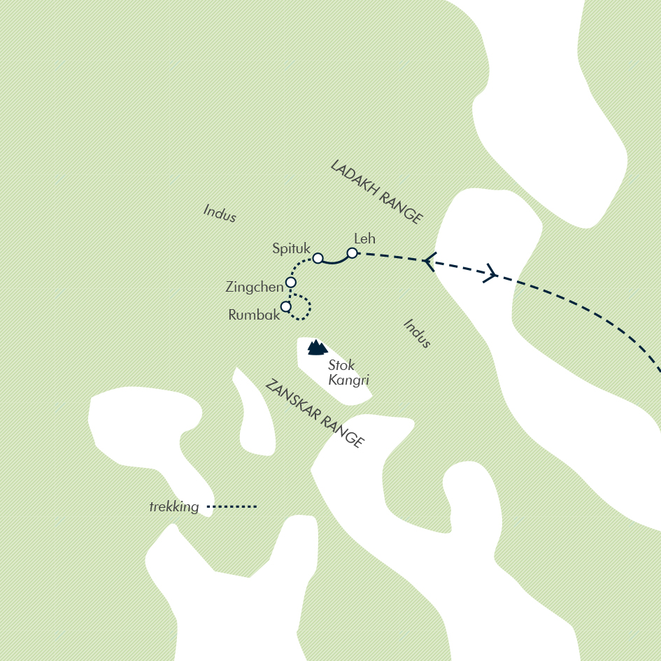 tourhub | Exodus | In Search of the Snow Leopard | Tour Map