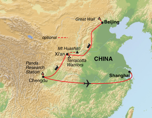 tourhub | Exodus | Essential China | Tour Map