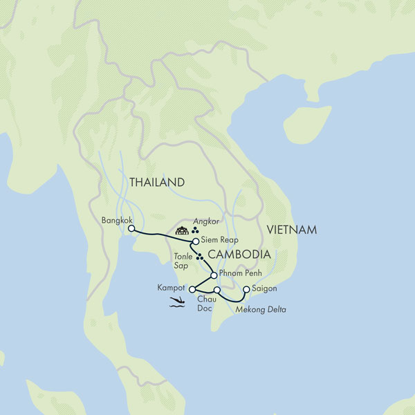 tourhub | Exodus | Thai Indochina Explorer | Tour Map