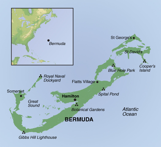 tourhub | Exodus | Islands of Bermuda Self-Guided Walk - Premium | Tour Map
