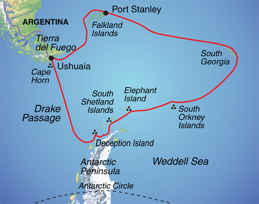 Tour | Antarctica, Falklands & South Georgia | Exodus | PSG