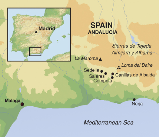 tourhub | Exodus | Headwater - White Villages of Andalucia Walk | Tour Map