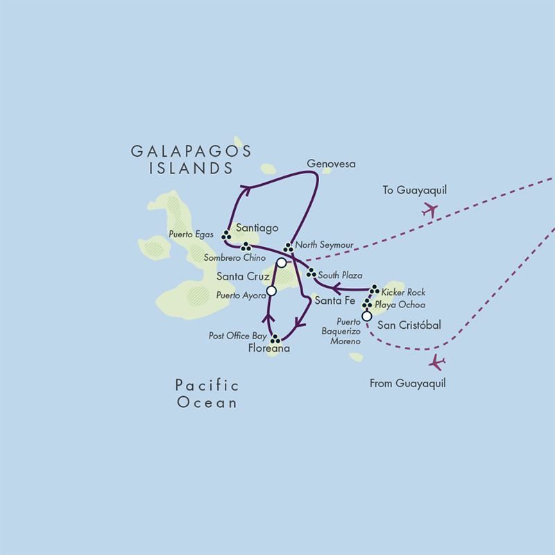 tourhub | Exodus Adventure Travels | Galapagos - Footsteps Back in Time | Tour Map
