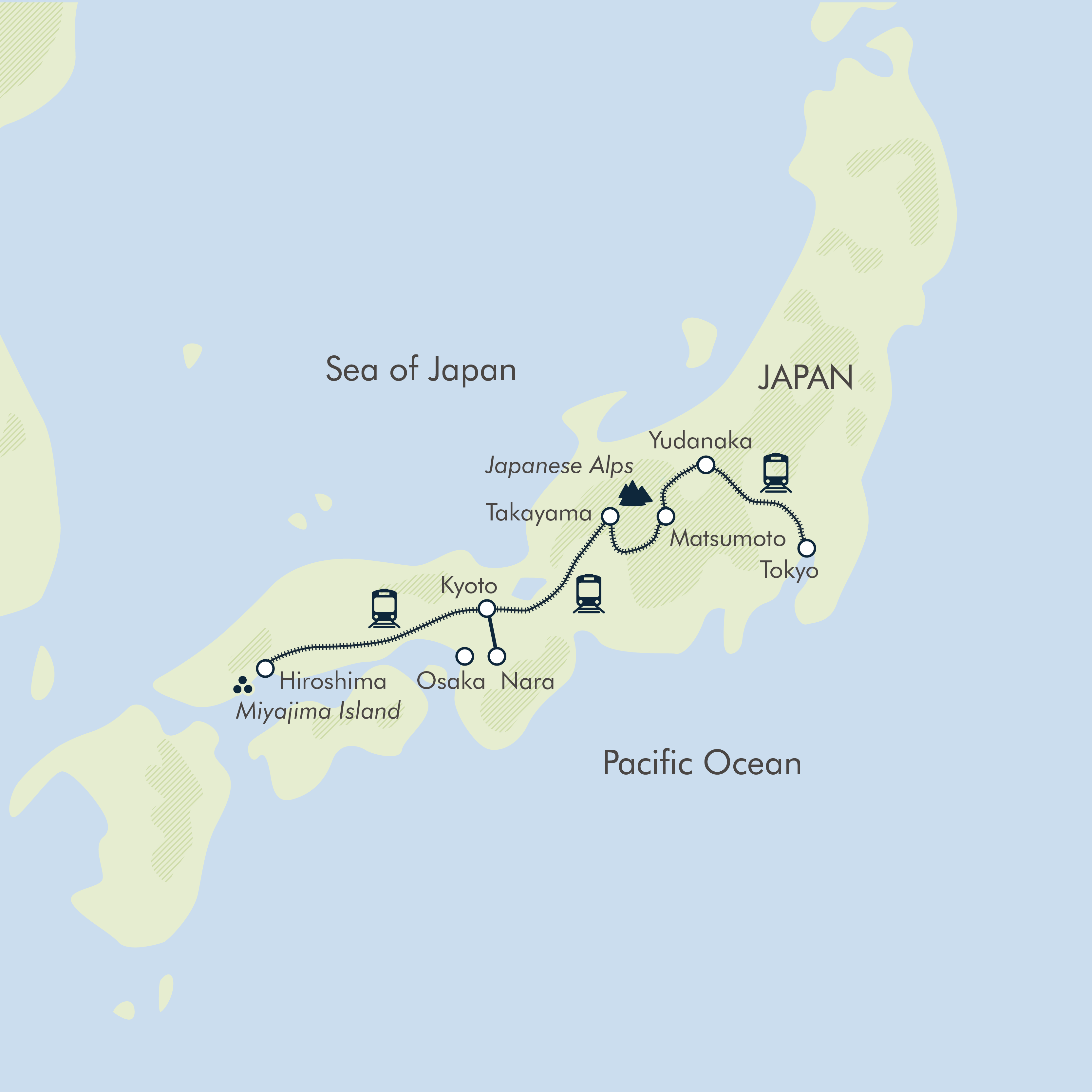 tourhub | Exodus Adventure Travels | Ancient & Modern Japan | Tour Map