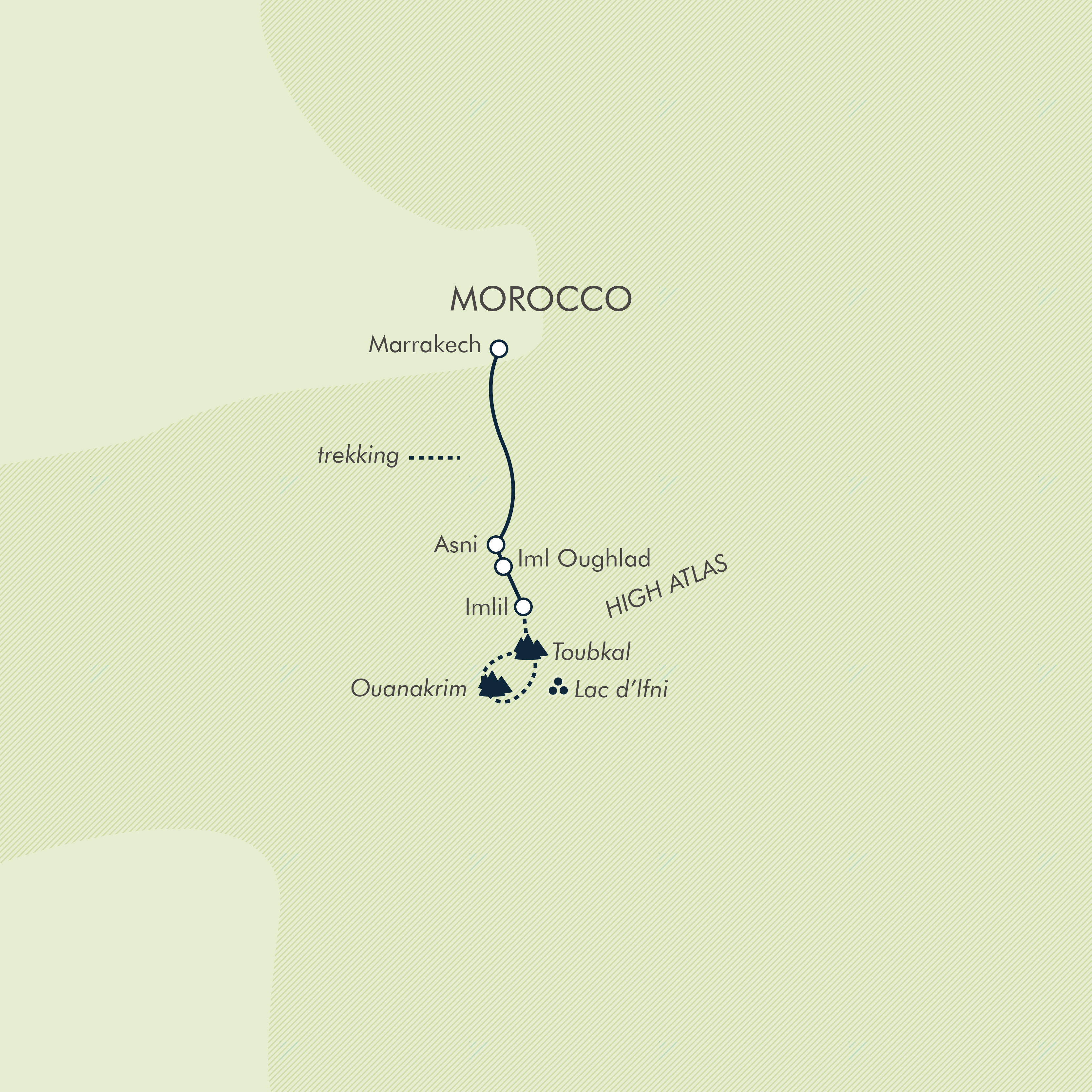 tourhub | Exodus Adventure Travels | Mt Toubkal Winter Climb | Tour Map
