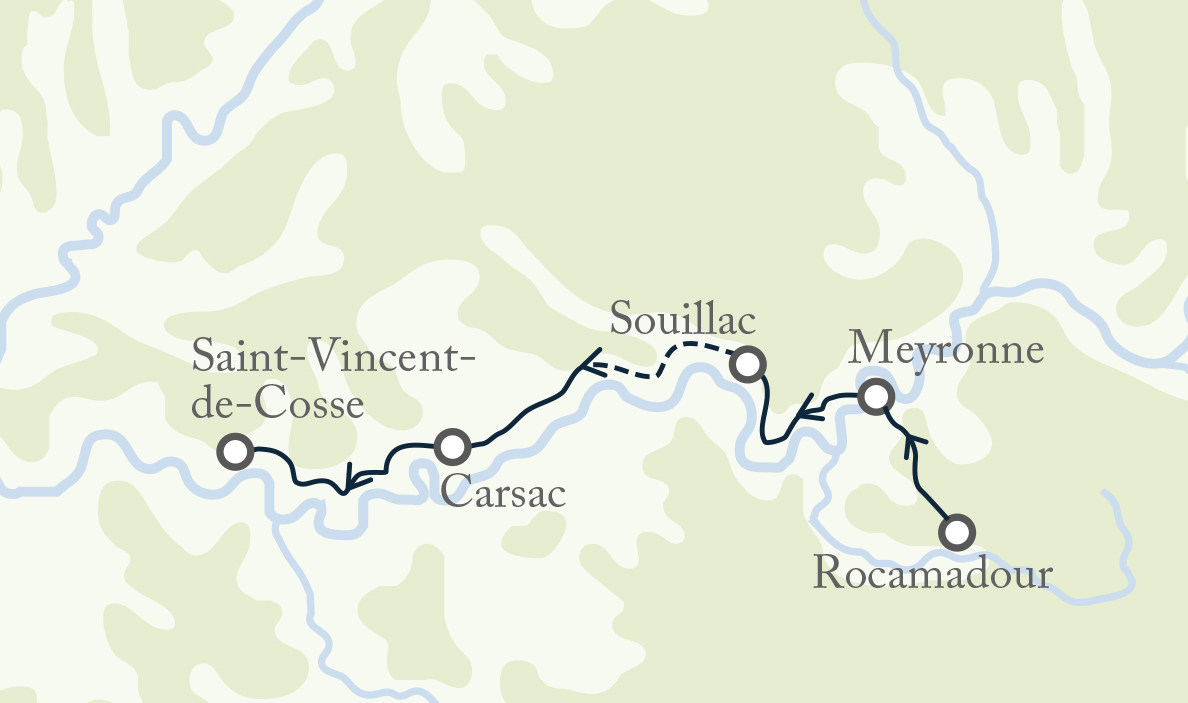 tourhub | Exodus | Dordogne River Walk | Tour Map