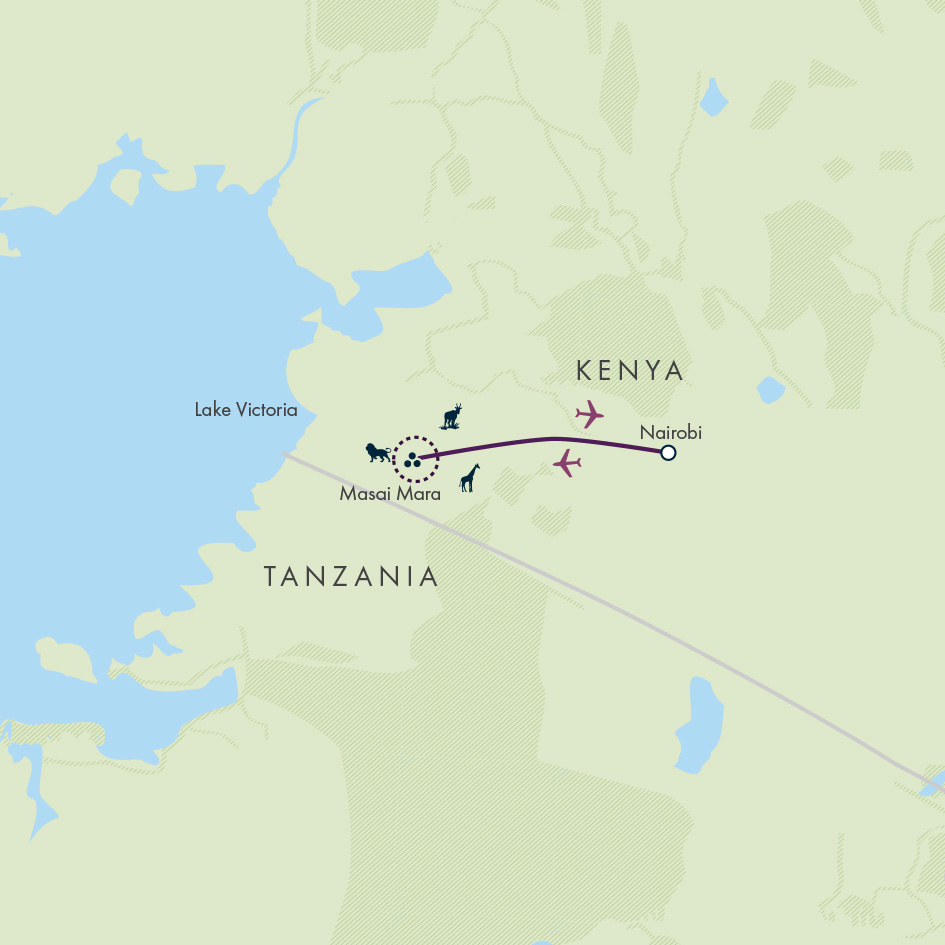 tourhub | Exodus Adventure Travels | Kenya Photographic Safari with Paul Goldstein | Tour Map