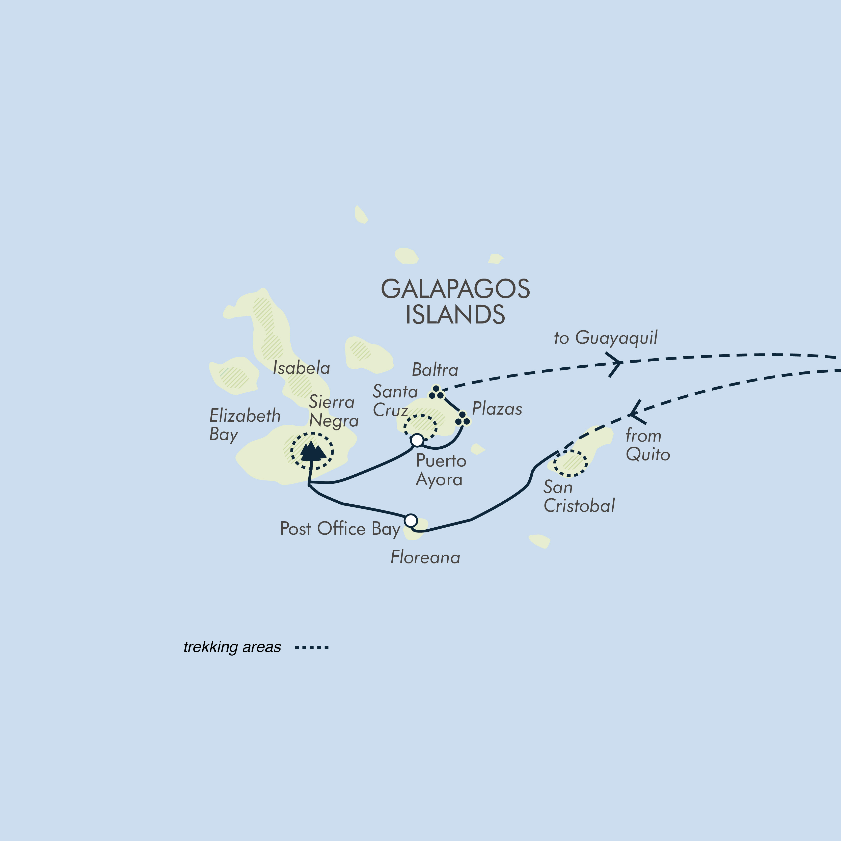 tourhub | Exodus Adventure Travels | Galapagos: In Darwin's Footsteps | Tour Map