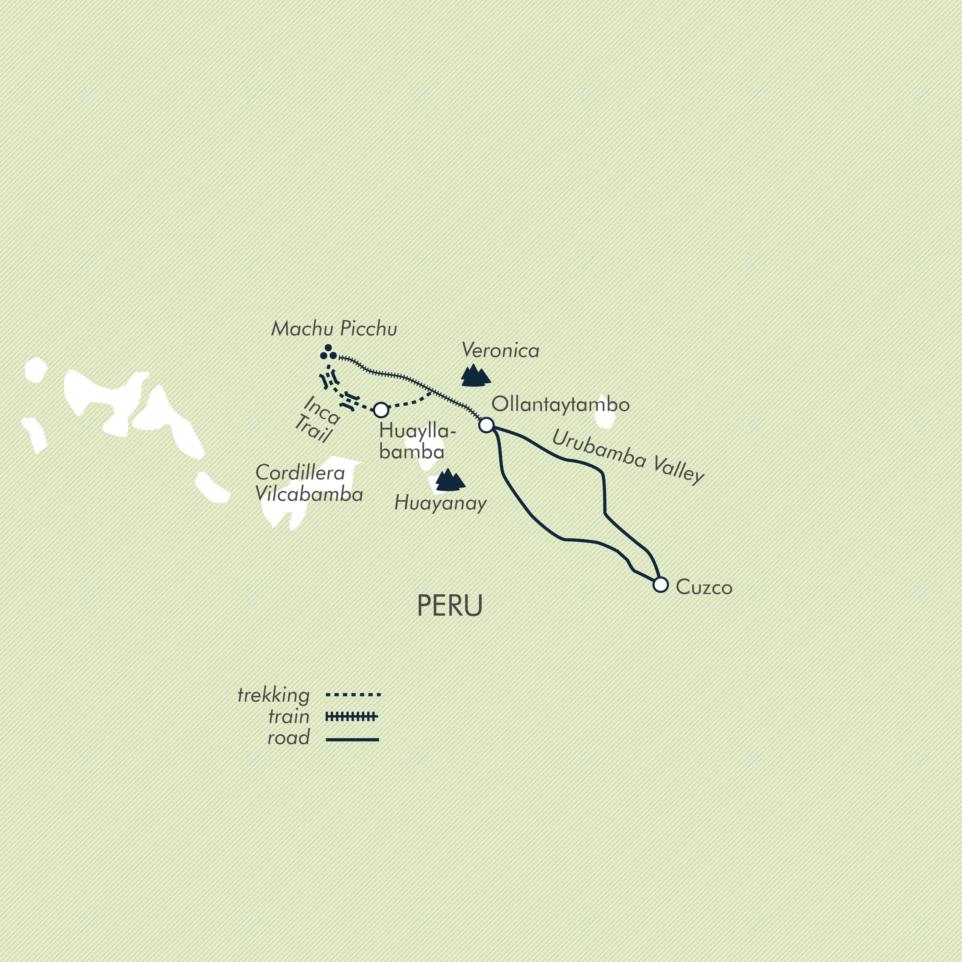 tourhub | Exodus | The Inca Trail in Comfort | Tour Map