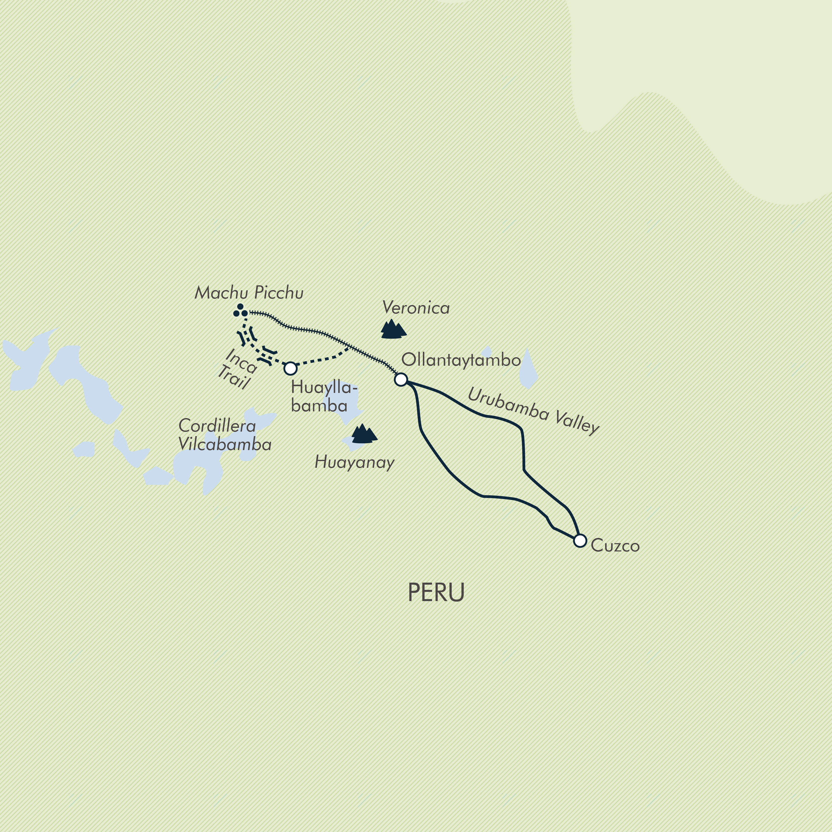 tourhub | Exodus | The Inca Trail | Tour Map