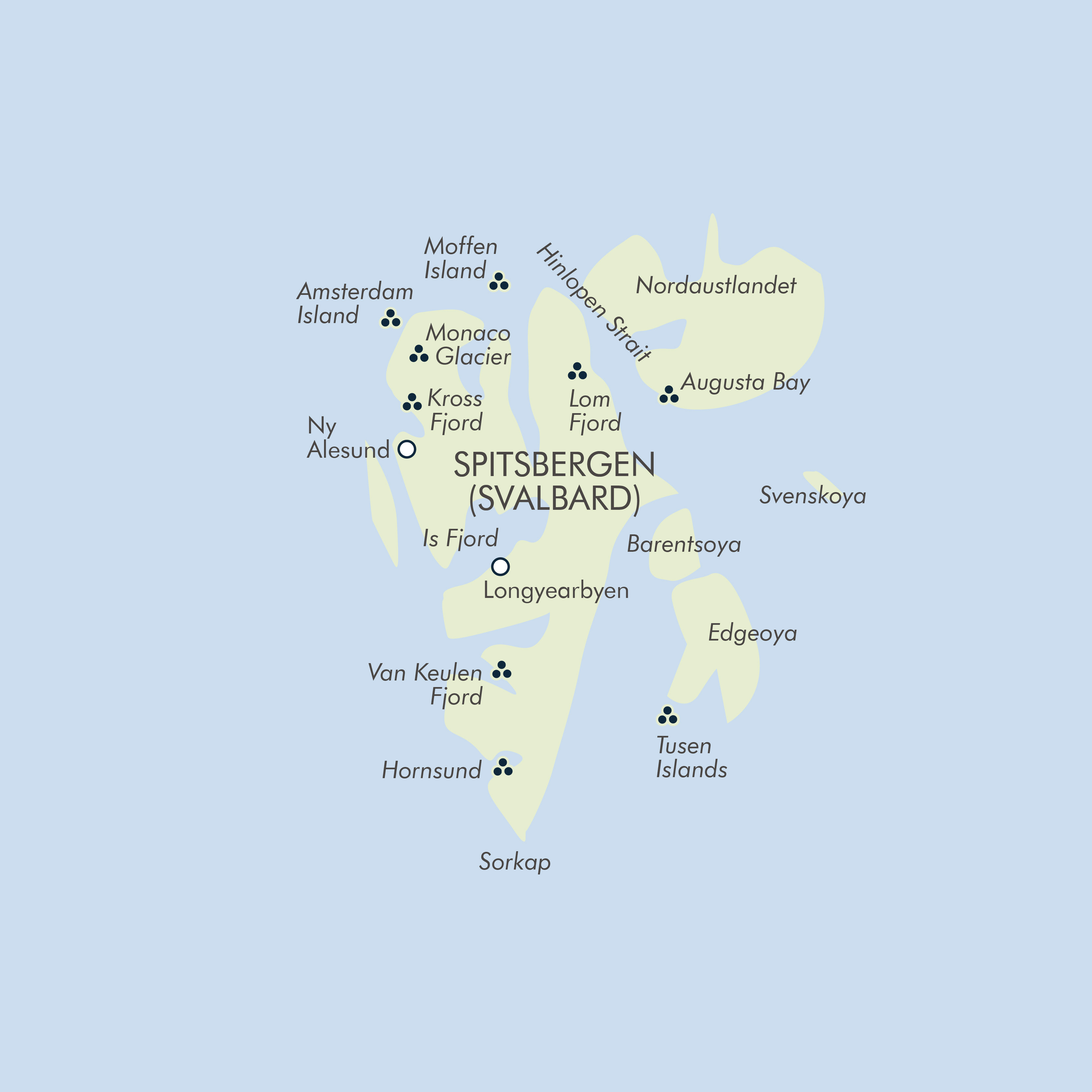 tourhub | Exodus Adventure Travels | Spitsbergen In Depth: Big Island, Big Adventure | Tour Map