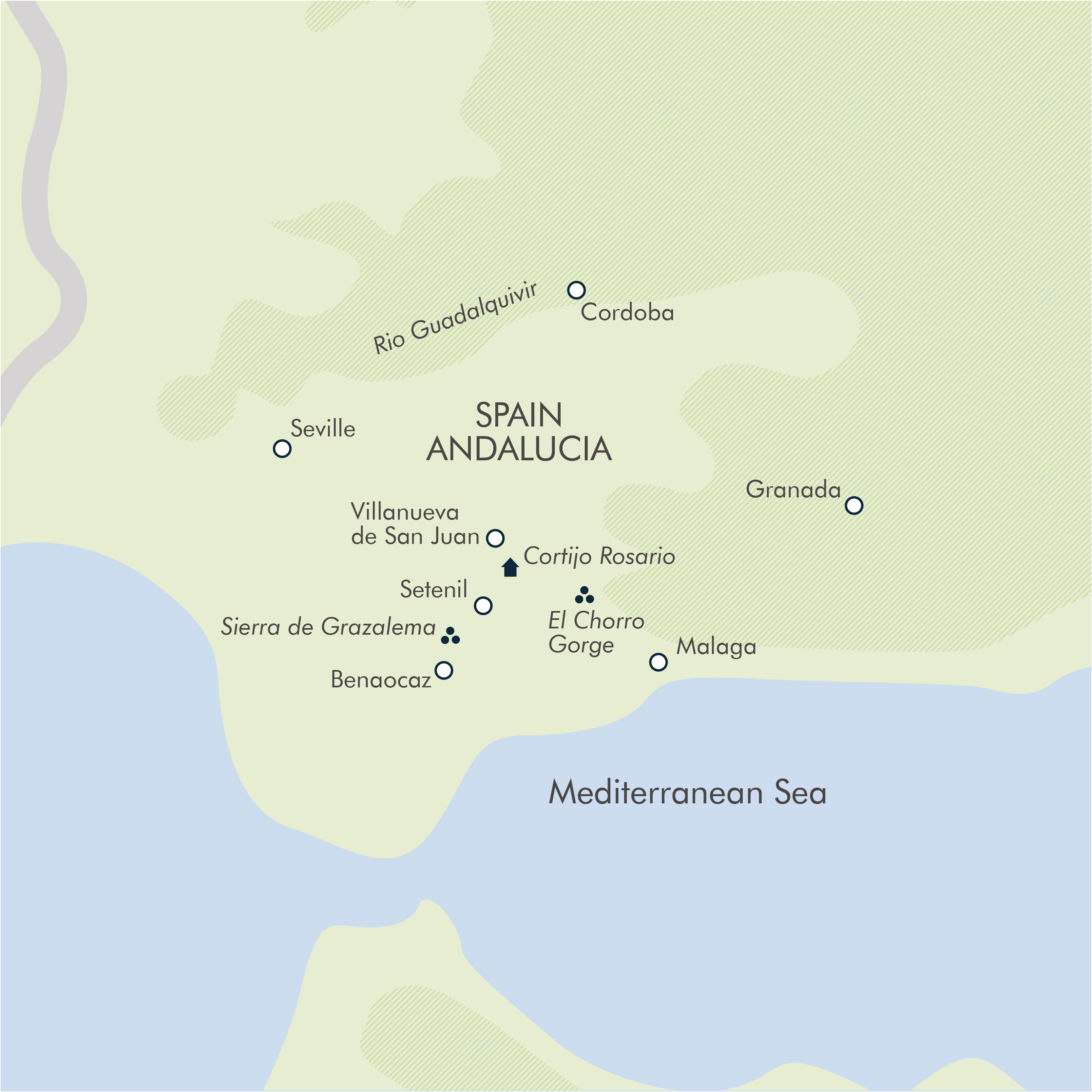 tourhub | Exodus | Walking in Andalucia | Tour Map