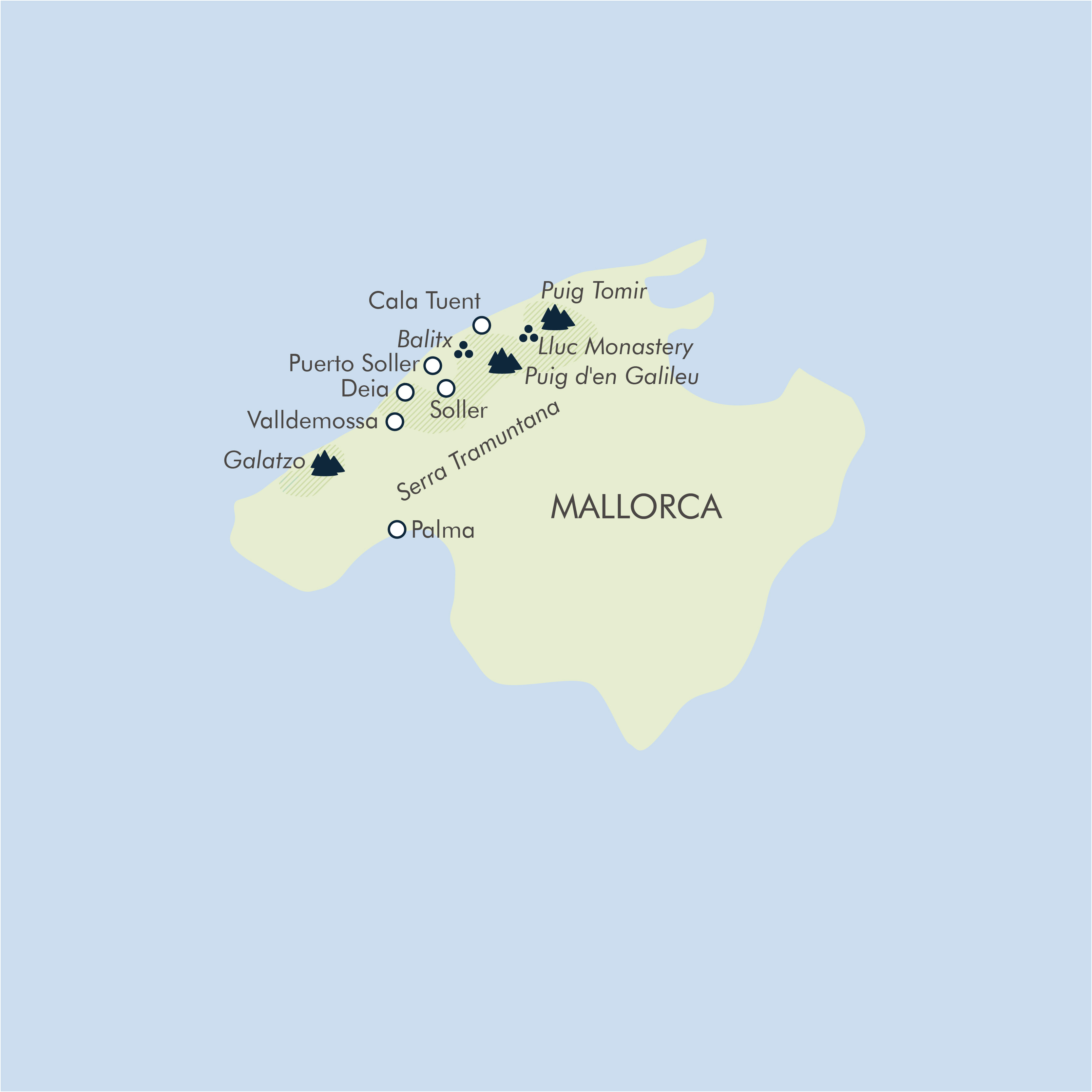 tourhub | Exodus Adventure Travels | Walking in Mallorca | Tour Map