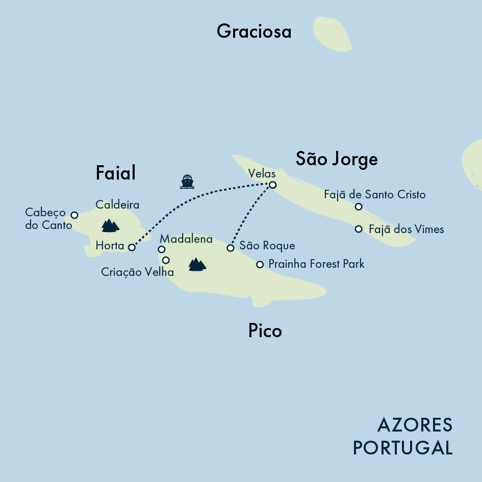 tourhub | Exodus | Walking in the Azores | Tour Map