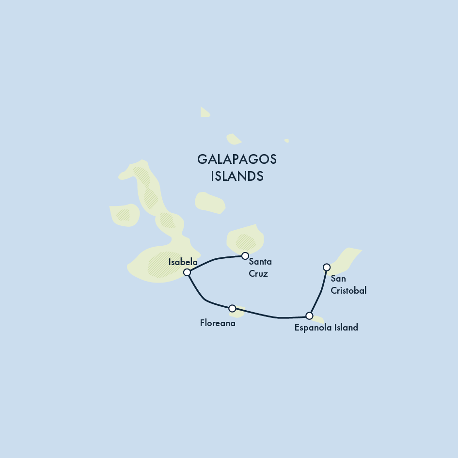 tourhub | Exodus Adventure Travels | Island Hopping in the Galapagos | Tour Map