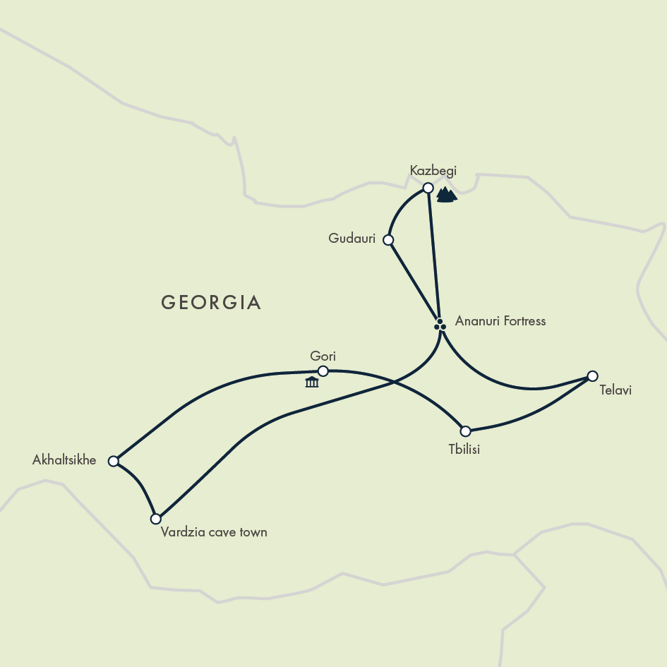 tourhub | Exodus | A Week in Georgia | Tour Map