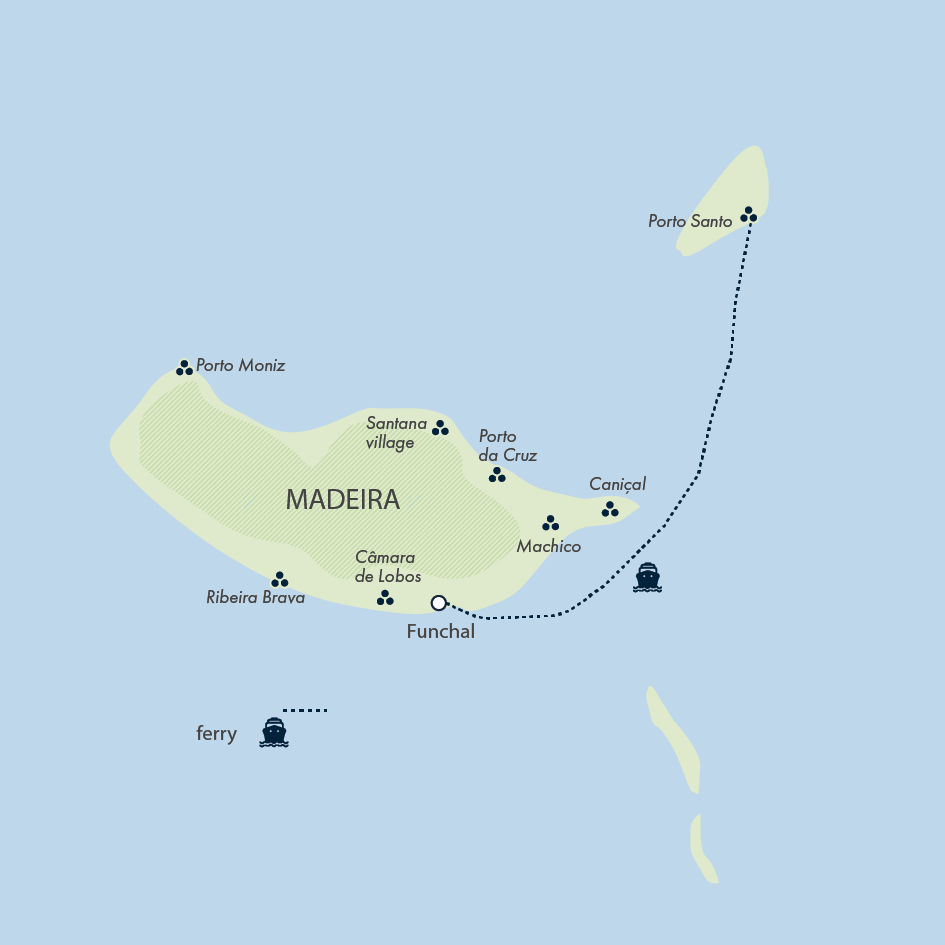 tourhub | Exodus Adventure Travels | Madeira Discovery - Premium Adventure | Tour Map